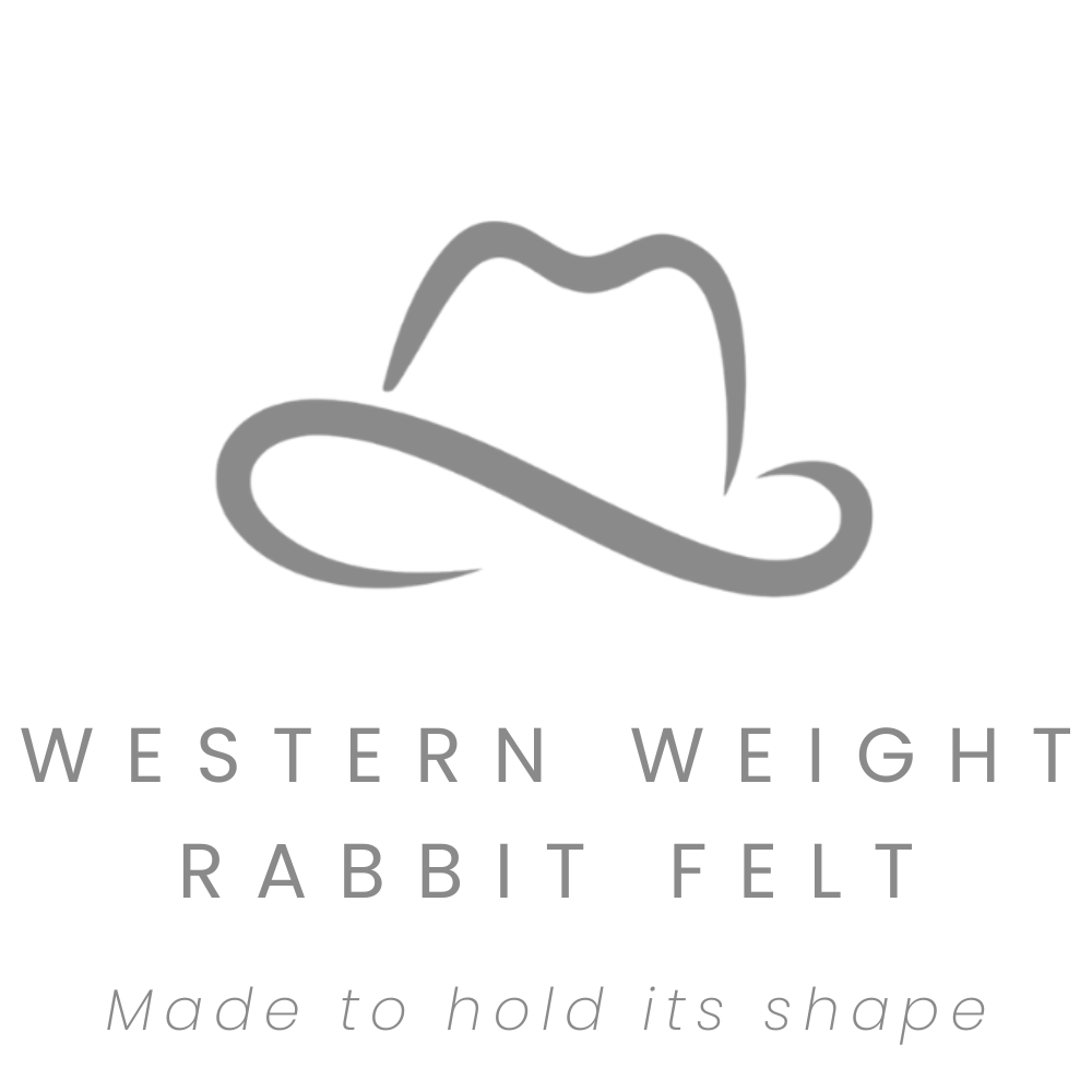 Western weight rabbit felt hats, made to hold their shape
