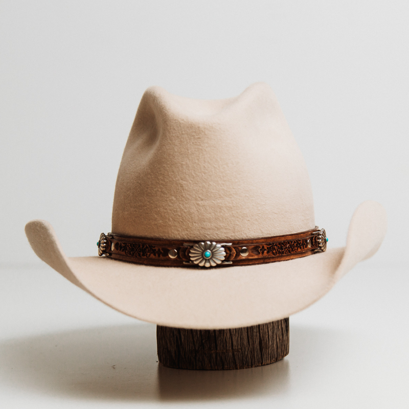 Buffalo Girl - Rugged Desert Hat Band Western Floral